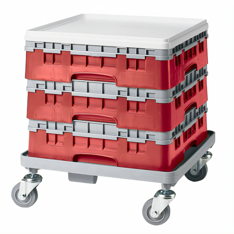 Product image #2 for Cambro Camrack® Full Size Base Rack with 1 Extender, Red