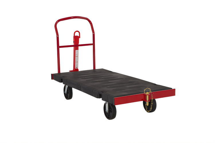 Product image #1 for Rubbermaid Commercial Products Towable Platform Truck with 30 x 60 Inch Deck, 2,500 lb Capacity, Black Powder-Coated Steel