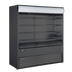 Thumbnail image #1 for Omcan Grab-and-Go Vertical Open-Air Refrigerated Showcase, 72-Inch Wide, 37 Cu. Ft., Black, 220V