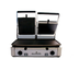 Thumbnail image #1 for Eurodib Double Countertop Electric Panini Grill, Ribbed Top/Flat Bottom, 19.7 x 10-Inch Cast Iron Plates, 208-240V