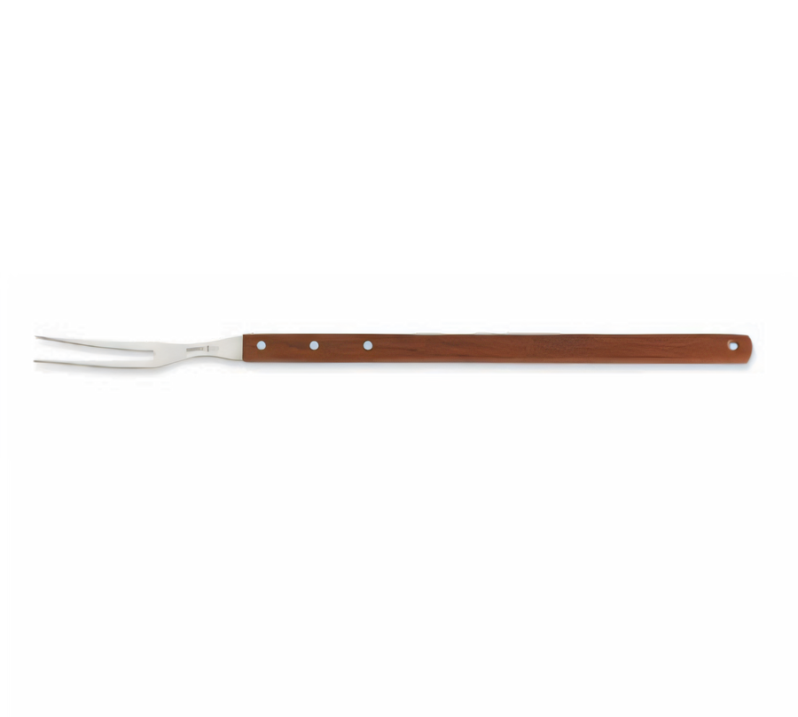 Product image #1 for 22-Inch Broiler Fork with Curved Stainless Steel Tines and Extra-Long Wood Handle
