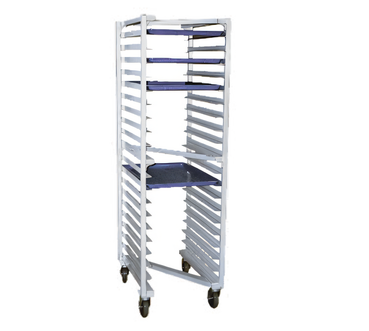 Product image #1 for New Age Mobile Full-Height Z-Type Nesting Aluminum Pan Rack, 15 Full-Size Sheet Pan Capacity