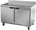 Thumbnail image #1 for Beverage-Air 48-Inch 2-Section Worktop Freezer with Solid Doors, Foamed-In-Place Backsplash, and 11.04 Cu. Ft. Capacity