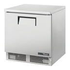 Thumbnail image #1 for True Mfg. - General Foodservice TFT-32-HC 32-Inch One-Section Worktop Refrigerator, Stainless Steel Door, Front-Breathing, Self-Contained