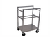 Thumbnail image #1 for Channel Standard Heavy-Duty Aluminum Poly Box Rack Bus Cart with 1 Poly Box and 5-Inch Swivel Stem Casters