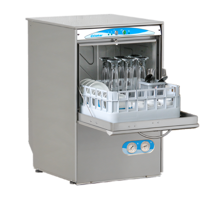 Product image #1 for Lamber S480EKDPS High-Temp Undercounter Glasswasher with Drain Pump, 60 Racks/Hour, 16 x 16 Rack