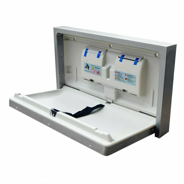 Product image #1 for Baby Changing Station with Stainless Steel Cover and High-Density Polyethylene
