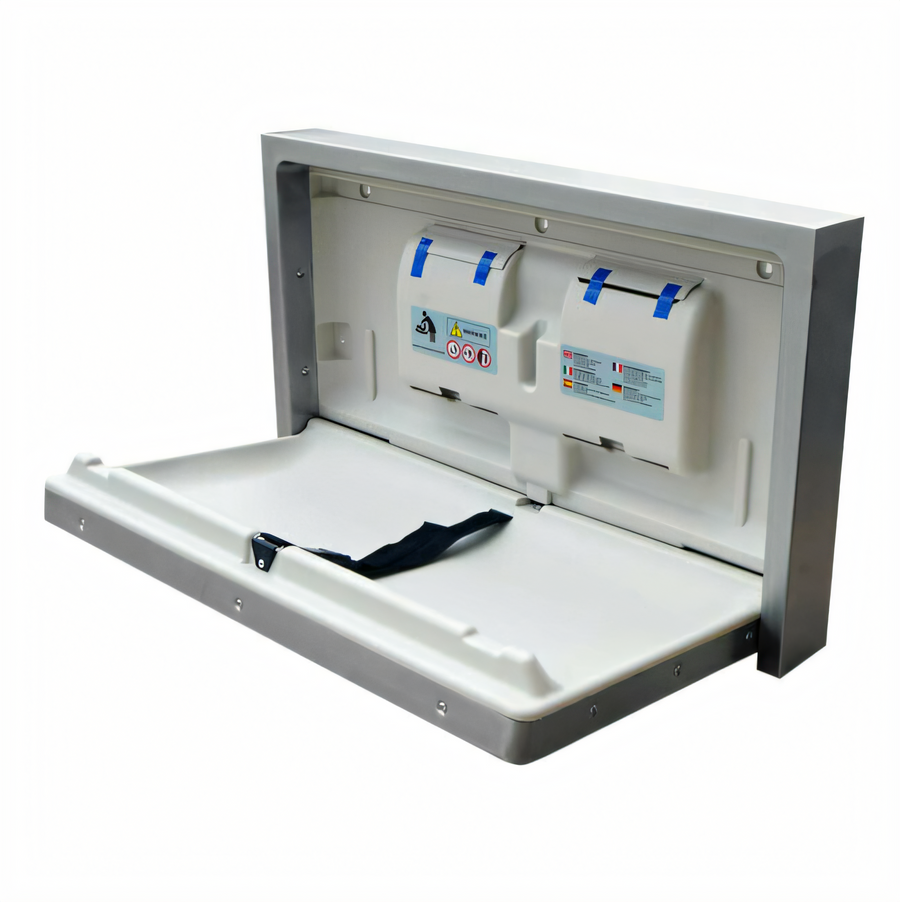 Product image #1 for Baby Changing Station with Stainless Steel Cover and High-Density Polyethylene