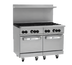 Thumbnail image #1 for Wolf Challenger XL C48SS-8B 48-Inch Gas Restaurant Range with 8 Open Burners and 2 Standard Ovens