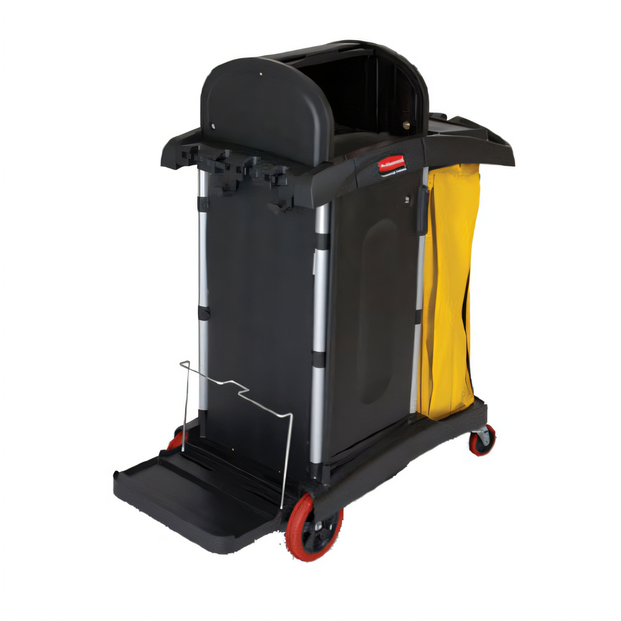 Product image #1 for Rubbermaid Commercial Hygen High Security Housekeeping Cart with Locking Cabinet and Security Hood