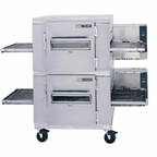 Thumbnail image #1 for Lincoln Foodservice Impinger I (1400 Series) 1400-FB2E Double-Stack Electric Conveyor Oven Package with Digital Controls and FastBake