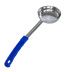 Thumbnail image #1 for Crestware 8 oz Solid Portion Control Serving Spoon with Blue Color-Coded Handle