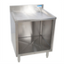 Thumbnail image #1 for BK Resources 24 Inch Underbar Glass Rack Unit with Drainboard Top and Open Front Base