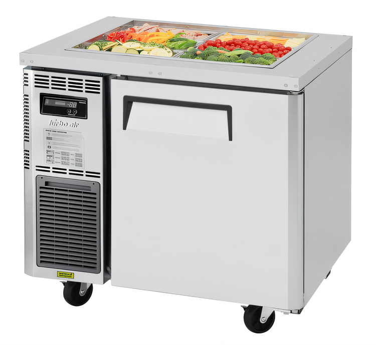 Product image #1 for Turbo Air J Series 36-Inch One-Section Refrigerated Buffet Table, 6-Pan, Self-Contained, 115V