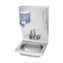 Thumbnail image #1 for Krowne Wall-Mount Stainless Steel Hand Sink with Gooseneck Faucet and Built-In Soap & Towel Dispenser