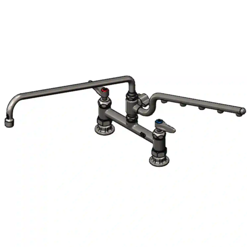 Product image #2 for EverSteel ULTRARINSE Stainless Steel 8-Inch Deck Mount Mixing Faucet with 18-Inch Swing Nozzle and 1.5 GPM Spray Arm