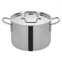 Tri-Gen 8 Qt. Tri-Ply Induction-Ready Stainless Steel Stock Pot with Cover