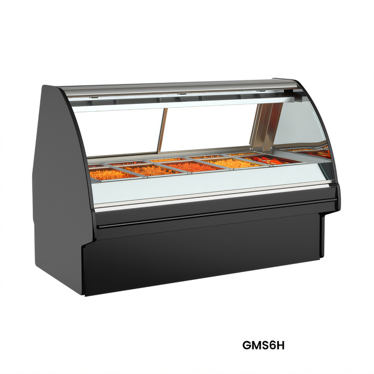 Product image #1 for Structural Concepts Fusion 51-Inch Curved Glass Countertop Heated Display Case