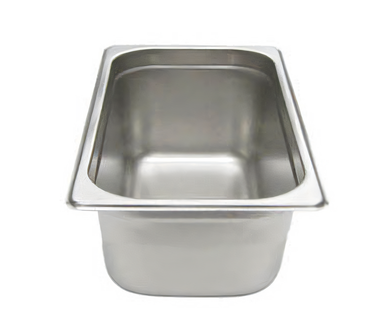 Product image #1 for NestWell 2/3 Size Solid 24 Gauge Stainless Steel Anti-Jam Steam Table Pan, 4 Inch Deep