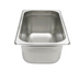 Thumbnail image #1 for NestWell 2/3 Size Solid 24 Gauge Stainless Steel Anti-Jam Steam Table Pan, 4 Inch Deep