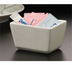 Thumbnail image #1 for American Metalcraft Ceramic Sugar Packet Holder, 3 1/2 x 2 1/2 x 2 Inches