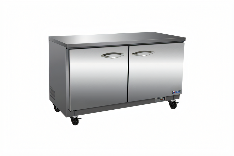 Product image #1 for IKON Refrigeration IUC61F 61-Inch Two-Section Undercounter Freezer, Solid Doors, 15.5 Cu. Ft.