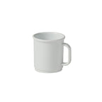 Thumbnail image #1 for American Metalcraft Crave Collection CM12CL 12 oz White Tritan Plastic Mug with Handle Case of 24