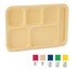 Thumbnail image #1 for Vollrath Traex 6-Compartment Right-Hand School Compartment Tray, ABS, Red