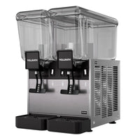 Vollrath VBBD2A-37-S Refrigerated Beverage Dispenser, countertop, electric, stirring paddle circulation, (2) 3.17 gallon clear bowls, 14.23