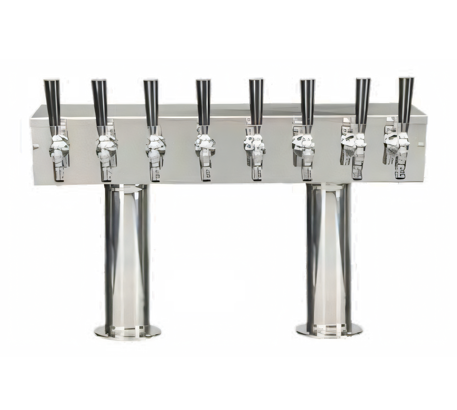 Product image #1 for Pro-Line Direct Draw Double Pedestal Conversion Tower, 24-Inch Box, 8 Faucets, Air-Cooled