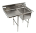 Thumbnail image #1 for Economy 1-Compartment Stainless Steel Sink with 24-Inch Left Drainboard, 42-1/2 x 25-1/2 x 41 Inch