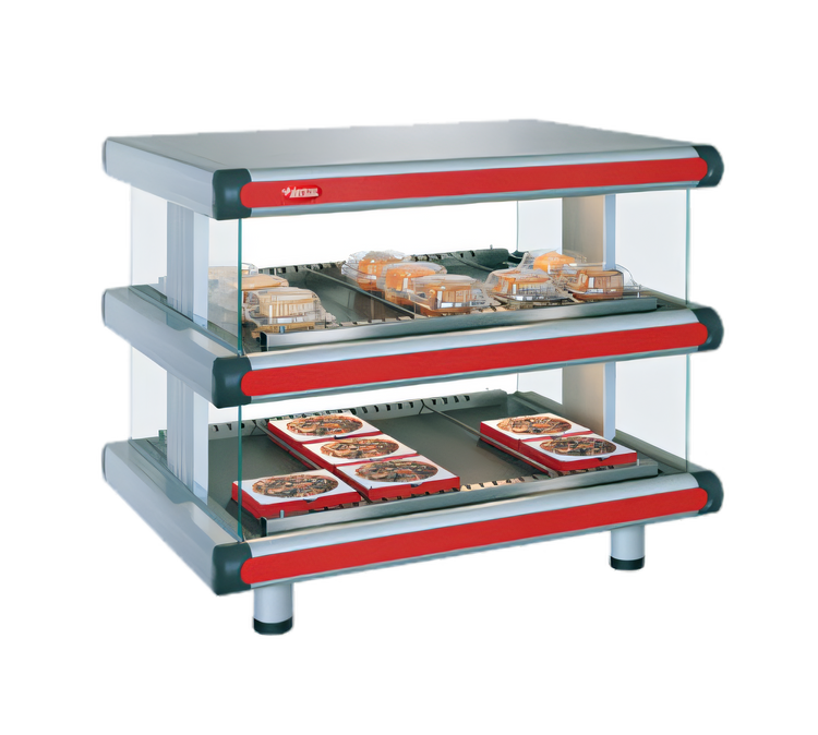 Product image #1 for Hatco Glo-Ray® Designer Horizontal Countertop Hot Food Display Warmer, 2 Shelves, 3380W