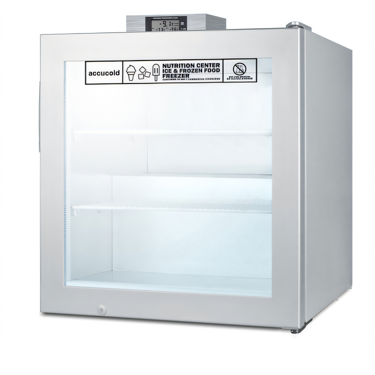 Product image #1 for Accucold Nutrition Center Undercounter Glass Door Freezer, 2.0 Cu. Ft., Gray Exterior