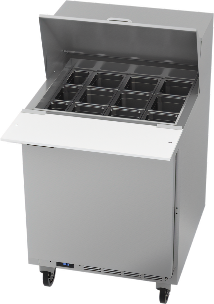 Product image #1 for Beverage Air SPE27HC-12M 27-Inch Mega Top Refrigerated Sandwich Prep Table, 1 Section, 1 Door