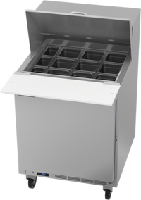 Beverage Air SPE27HC-12M 27-Inch Mega Top Refrigerated Sandwich Prep Table, 1 Section, 1 Door