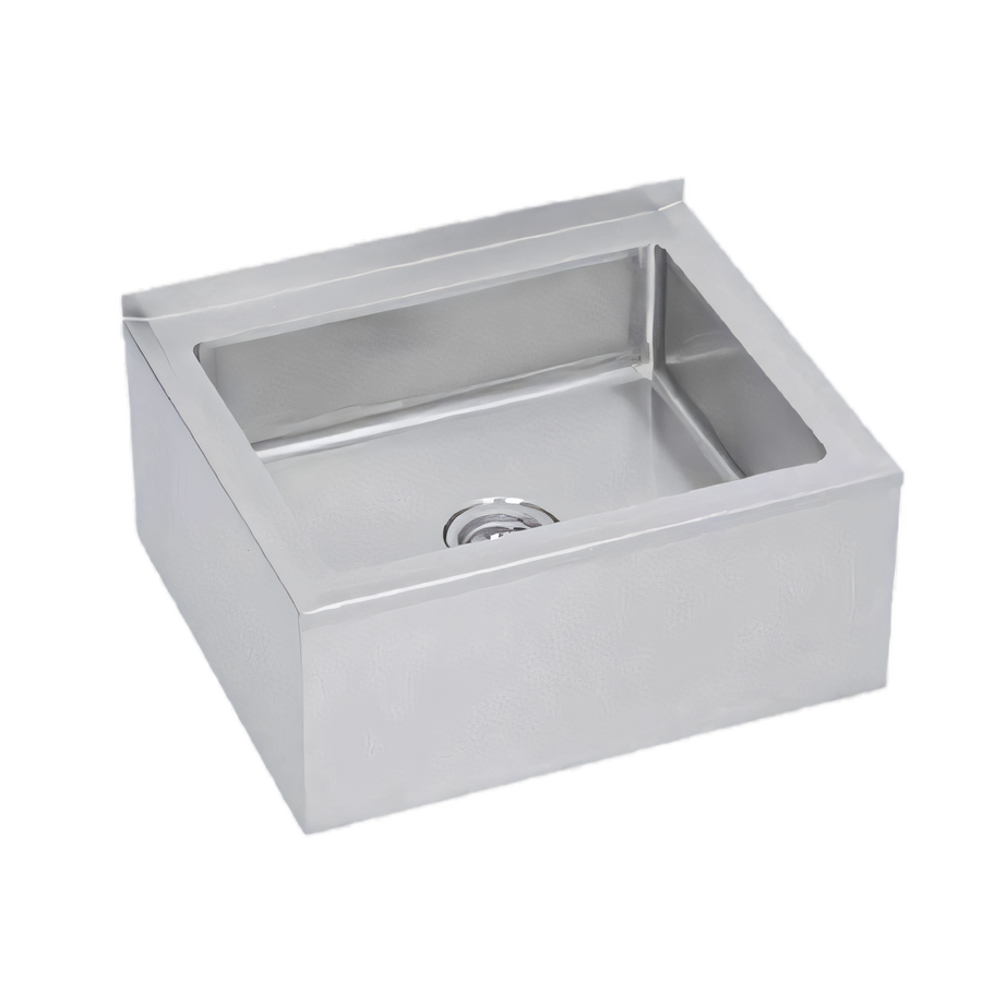 Product image #1 for 24"W x 20"D x 12"H Stainless Steel Floor-Mount Mop Sink with 16" x 20" x 6" Bowl
