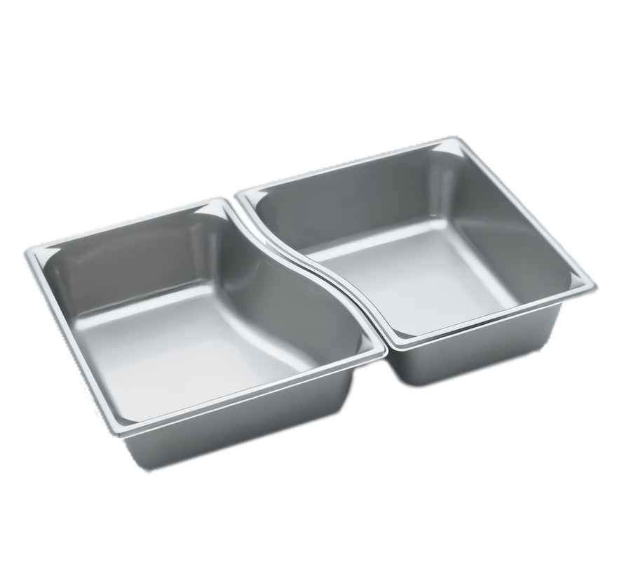 Product image #1 for Vollrath Super Pan Super Shapes 1/2 Size Solid Stainless Steel Wild Pan, 6.4 Qt
