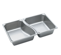 Vollrath Super Pan Super Shapes 1/2 Size Solid Stainless Steel Wild Pan, 6.4 Qt