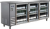 Thumbnail image #1 for IKON Refrigeration Three-Section Glass Door Back Bar Cooler, 73.1-Inch, Stainless Steel, Left-Side Self-Contained