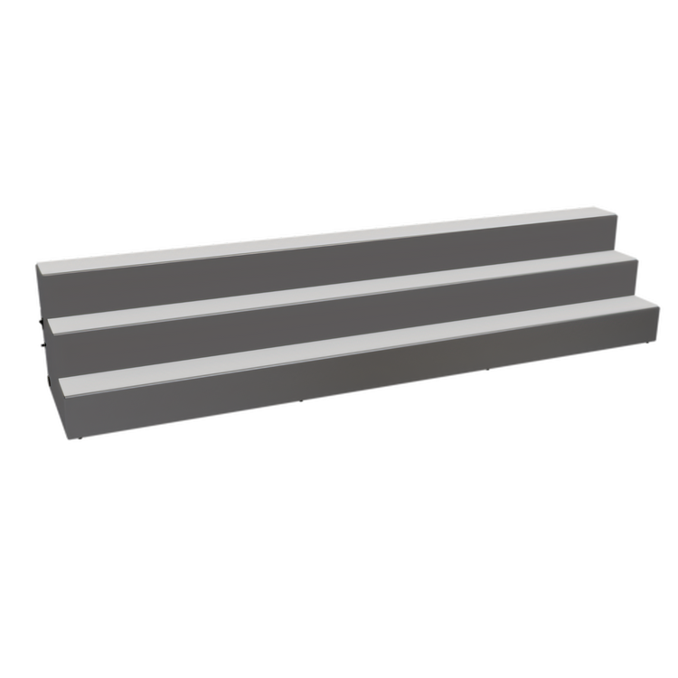 Product image #1 for Glastender LLD3-60 3-Tier Lighted Liquor Display, 60-Inch Wide, Black Vinyl-Clad Steel