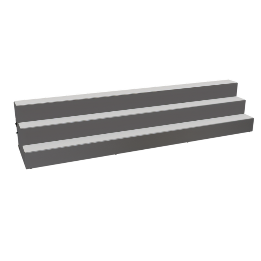 Product image #1 for Glastender LLD3-60 3-Tier Lighted Liquor Display, 60-Inch Wide, Black Vinyl-Clad Steel