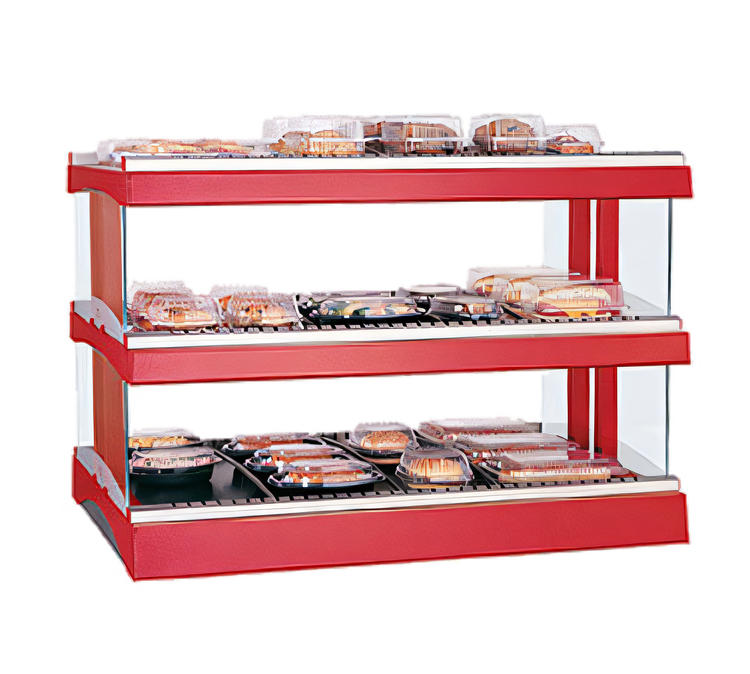 Product image #1 for Hatco Glo-Ray Designer Horizontal 27-Inch Countertop Hot Food Display Warmer with Dual Heated Glass Shelves
