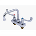 Thumbnail image #1 for Advance Tabco Heavy-Duty Deck-Mounted Manual Faucet with 6-Inch Swivel D-Style Spout, 4-Inch O.C.