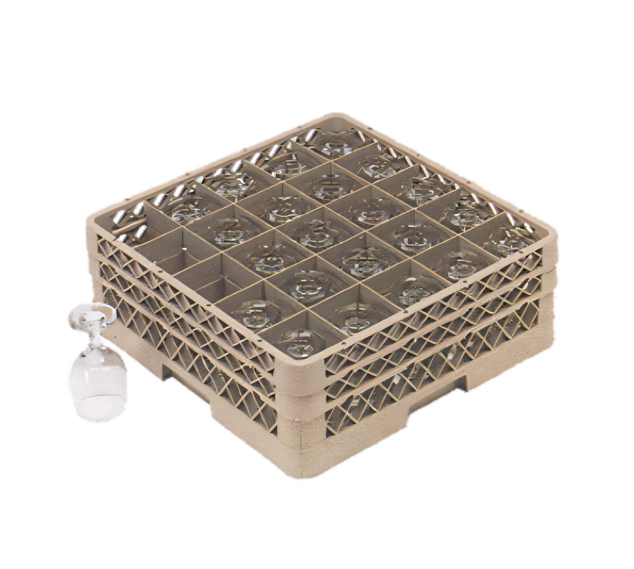 Product image #1 for Traex Full Size 25-Compartment Glass/Stemware Rack with 5 Extenders