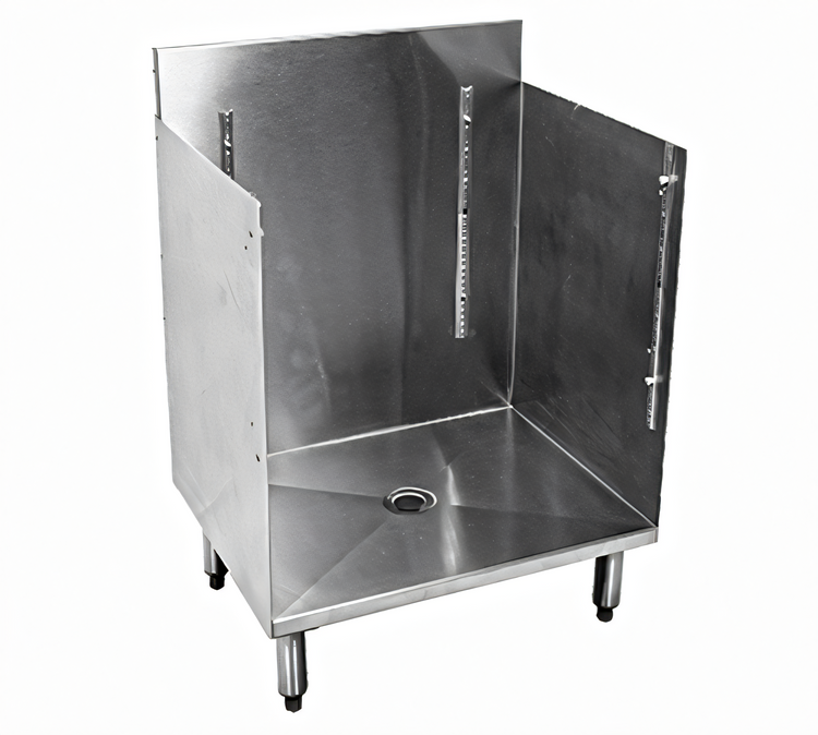 Product image #1 for CHOICE by Glastender Stainless Steel Open-Top Underbar Glass Rack Storage Unit, 18-Inch Wide