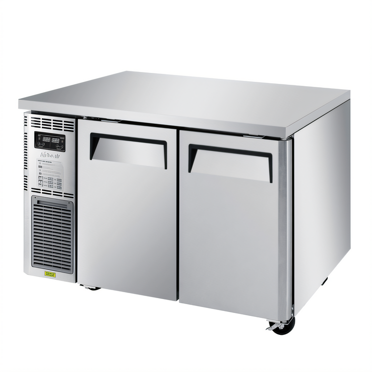 Product image #1 for Turbo Air J Series 2-Section Side Mount Undercounter Dual Temp Refrigerator/Freezer, 47-1/4 Inch Wide