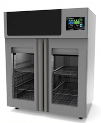 Pesciugatore® Freestanding Fish Curing Cabinet with Integrated pH System, Double Glass Doors, 132 lb Capacity
