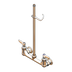 Thumbnail image #1 for T&S Brass B-0133-09 EasyInstall 8-Inch Wall Mount Pre-Rinse Mixing Faucet with 18-Inch Riser