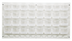 Thumbnail image #1 for Wall-Mounted Louvered Storage Panel Starter Unit with 32 Clear Bins