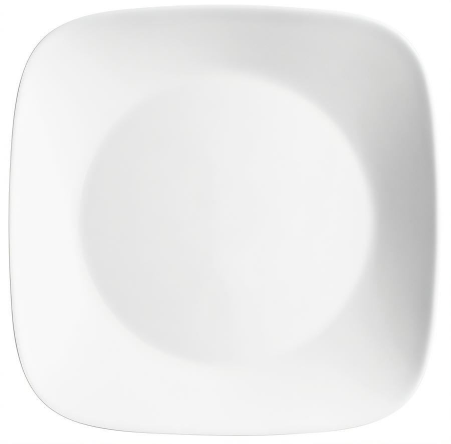Product image #1 for Corelle Essentials Square Vitrelle Glass Appetizer Plate, 6-1/2 Inch, White